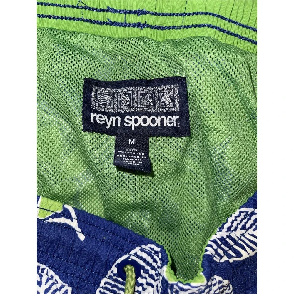 Reyn Spooner Swim Trunks Men M Floral Hawaiian Beach Island Resort Cruise